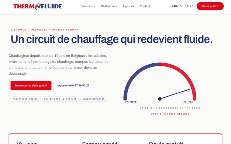 Interface de Thermofluide